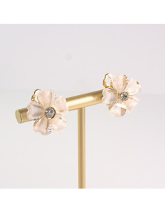 Klipsy do Uszu Lolita Akcesoria Klips do UCHA KWIATEK ECRU