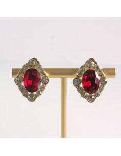 Klipsy do Uszu Lolita Akcesoria Klips do UCHA CZERWONE...