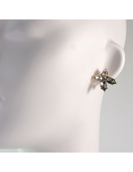 Klipsy do Uszu Lolita Akcesoria Klips do UCHA MOTYLKI MOTYLE GRAFITOWY