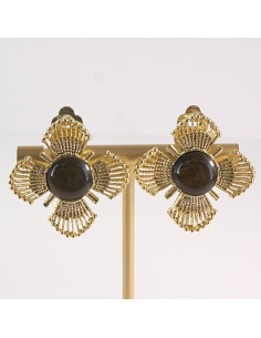 Klipsy do Uszu Lolita Akcesoria Klips do UCHA ZŁOTE...