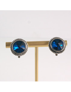 Klipsy do Uszu Lolita Akcesoria Klips do UCHA CRANATOWE...