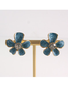 Klipsy do Uszu Lolita Akcesoria Klips do UCHA NIEBIESKIE...