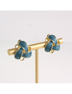 Klipsy do Uszu Lolita Akcesoria Klips do UCHA NIEBIESKIE... 2