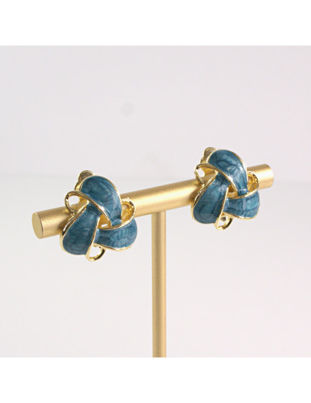 Klipsy do Uszu Lolita Akcesoria Klips do UCHA NIEBIESKIE SUPERŁKI