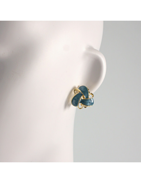 Klipsy do Uszu Lolita Akcesoria Klips do UCHA NIEBIESKIE SUPERŁKI