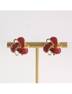 Klipsy do Uszu Lolita Akcesoria Klips do UCHA CZERWONE...