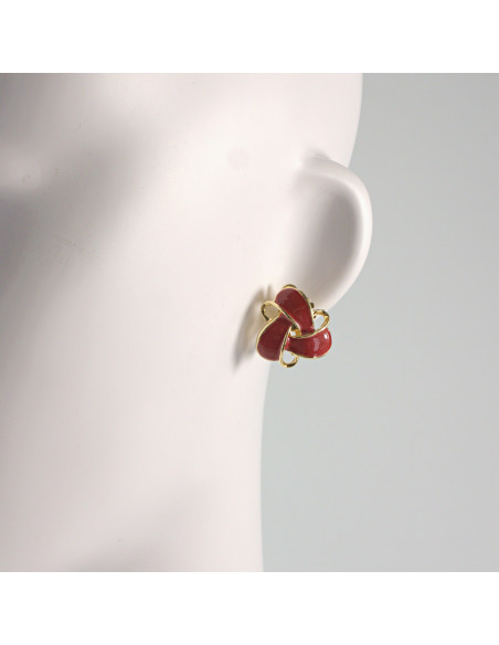 Klipsy do Uszu Lolita Akcesoria Klips do UCHA CZERWONE SUPEŁKI