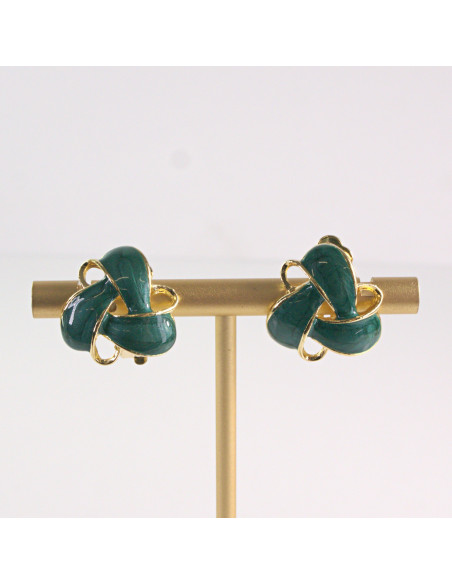 Klipsy do Uszu Lolita Akcesoria Klips do UCHA ZIELONE SUPEŁKI