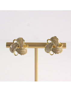 Klipsy do Uszu Lolita Akcesoria Klips do UCHA BEŻOWE...