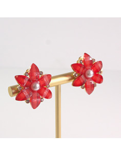 Klipsy do Uszu Lolita Akcesoria Klips do UCHA CZERWONE... 2