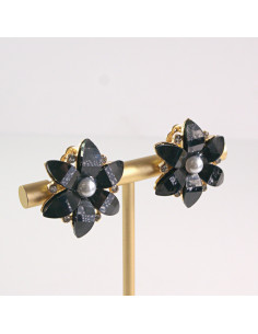 Klipsy do Uszu Lolita Akcesoria Klips do UCHA CZARNE... 2