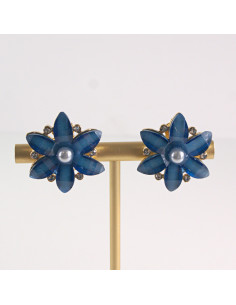 Klipsy do Uszu Lolita Akcesoria Klips do UCHA NIEBIESKIE...