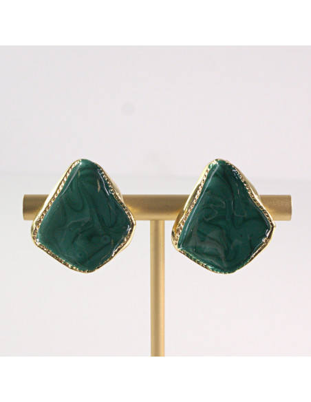 Klipsy do Uszu Lolita Akcesoria Klips do ZIELONE NIEREGULARNE