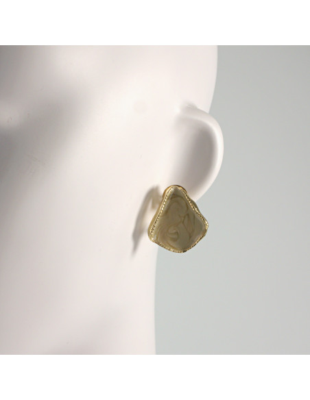 Klipsy do Uszu Lolita Akcesoria Klips do JASNY BEŻ  NIEREGULARNE