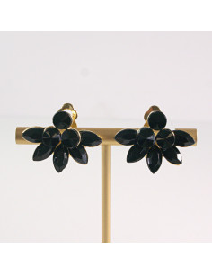 Klipsy do Uszu Lolita Akcesoria Klips do CZARNE MAGNOLIE