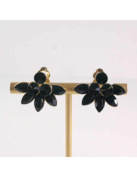 Klipsy do Uszu Lolita Akcesoria Klips do CZARNE MAGNOLIE