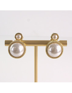 Klipsy do Uszu Lolita Akcesoria Klips do PERŁOWE "GUZIKI"