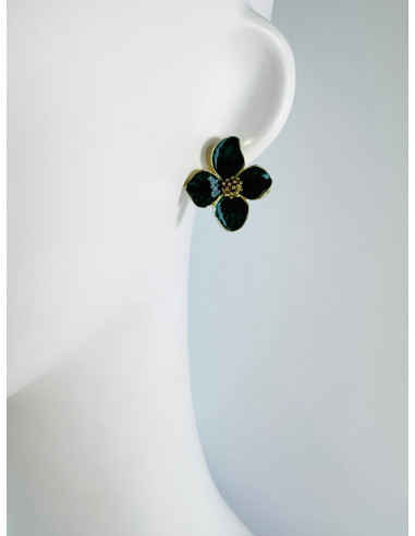 Kolczyki ZIELONE KWIATKI Lolita Accessories...