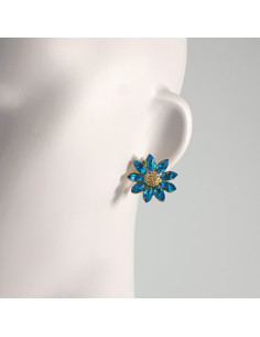 Klipsy do Uszu Lolita Akcesoria Klips do UCHA NIEBIESKIE...