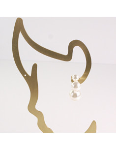 Klipsy do Uszu Lolita Akcesoria Klips do UCHA  Z PERŁĄ...