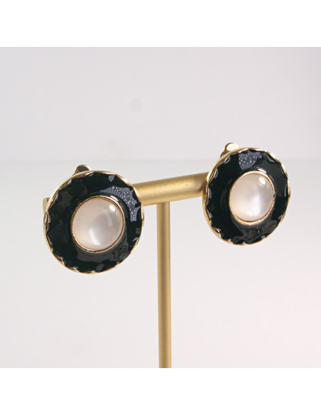 Klipsy do Uszu Lolita Akcesoria Klips do UCHA VINTAGE KOCIE OKO