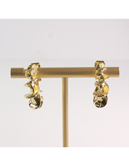 Klipsy do Uszu Lolita Akcesoria Klips do UCHA  ZŁOTE KOŁA ŚWIDERKI