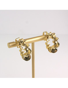 Klipsy do Uszu Lolita Akcesoria Klips do UCHA  ZŁOTE KOŁA... 2