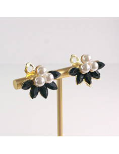 Klipsy do Uszu Lolita Akcesoria Klips do UCHA  CZARNE... 2