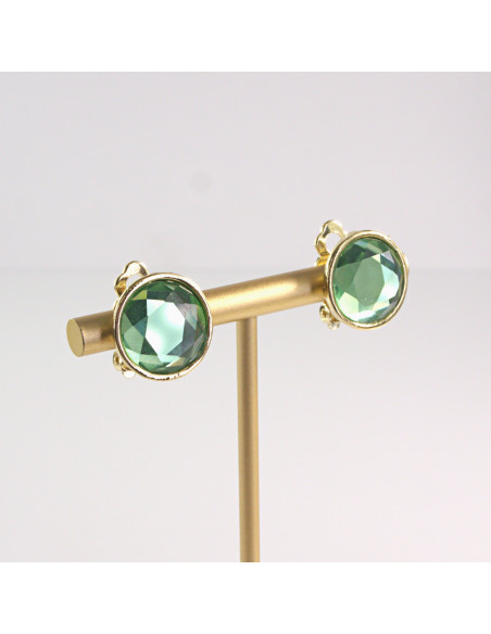 Klipsy do Uszu Lolita Akcesoria Klips do UCHA ZIELONE a 'la "GUZIK"