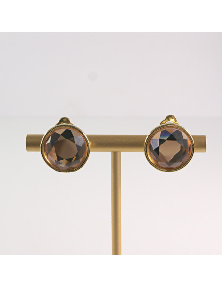 Klipsy do Uszu Lolita Akcesoria Klips do UCHA ŁOSOSIOWE  a 'la "GUZIK"