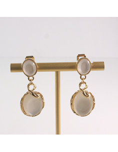 Klipsy do Uszu Lolita Akcesoria Klips do UCHA ZŁOTE ELIPSY