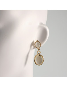 Klipsy do Uszu Lolita Akcesoria Klips do UCHA ZŁOTE ELIPSY 2