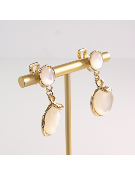 Klipsy do Uszu Lolita Akcesoria Klips do UCHA ZŁOTE ELIPSY