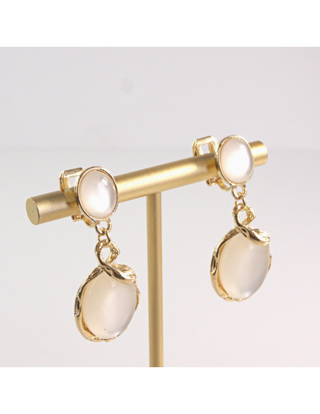 Klipsy do Uszu Lolita Akcesoria Klips do UCHA ZŁOTE KOCIE OKO