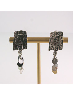 Klipsy do Uszu Lolita Akcesoria Klips do UCHA SREBRNE...