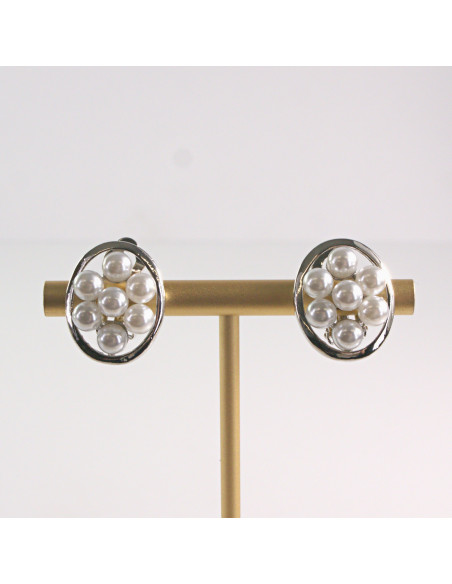 Klipsy do Uszu Lolita Akcesoria Klips do UCHA PERŁOWE ELIPSY