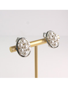 Klipsy do Uszu Lolita Akcesoria Klips do UCHA PERŁOWE ELIPSY 2