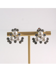 Klipsy do Uszu Lolita Akcesoria Klips do UCHA SREBRNE Z...