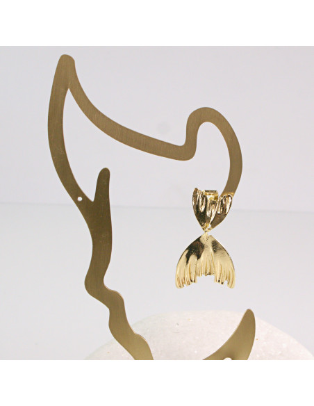 Klipsy do Uszu Lolita Akcesoria Klips do UCHA ZŁOTE BLASZKI  PŁATKI