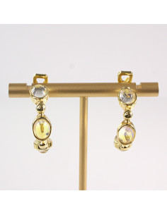 Klipsy do Uszu Lolita Akcesoria Klips do UCHA ZŁOTE  KOŁA