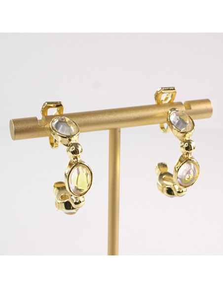 Klipsy do Uszu Lolita Akcesoria Klips do UCHA ZŁOTE  KOŁA