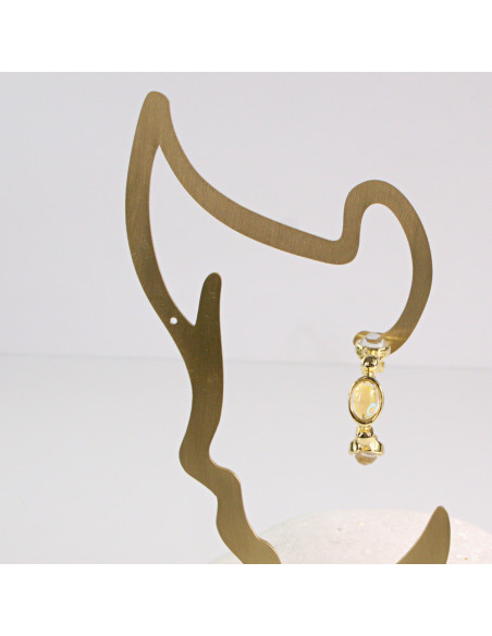 Klipsy do Uszu Lolita Akcesoria Klips do UCHA ZŁOTE  KOŁA