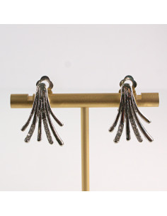 Klipsy do Uszu Lolita Akcesoria Klips do UCHA  SREBRNE...