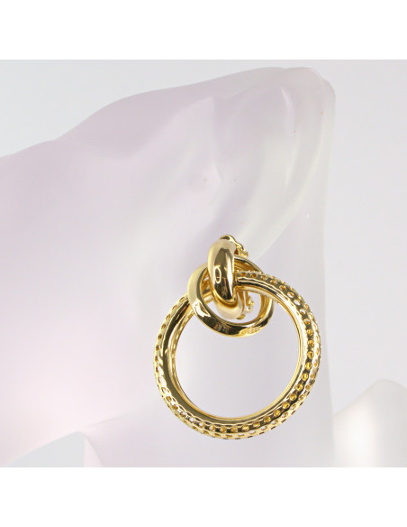 Klipsy do Uszu Lolita Akcesoria Klips do UCHA ZŁOTE KOŁA