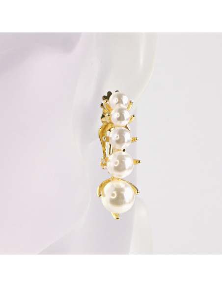 Klipsy do Uszu Lolita Akcesoria Klips do UCHA PEREŁKI ŁEZKI