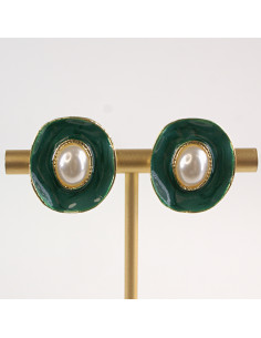 Klipsy do Uszu Lolita Akcesoria Klips do UCHA ZIELONE Z...