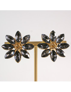 Klipsy do Uszu Lolita Akcesoria Klips do UCHA GRAFITOWE...