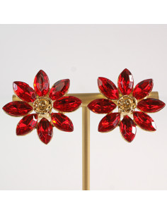 Klipsy do Uszu Lolita Akcesoria Klips do UCHA CZERWONE...