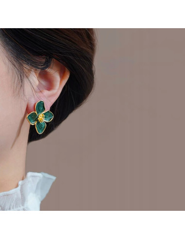 Kolczyki ZIELONE KWIATKI Lolita Accessories...