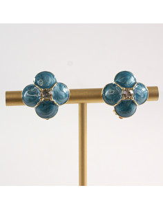 Klipsy do Uszu Lolita Akcesoria Klips do UCHA NIEBIESKIE...